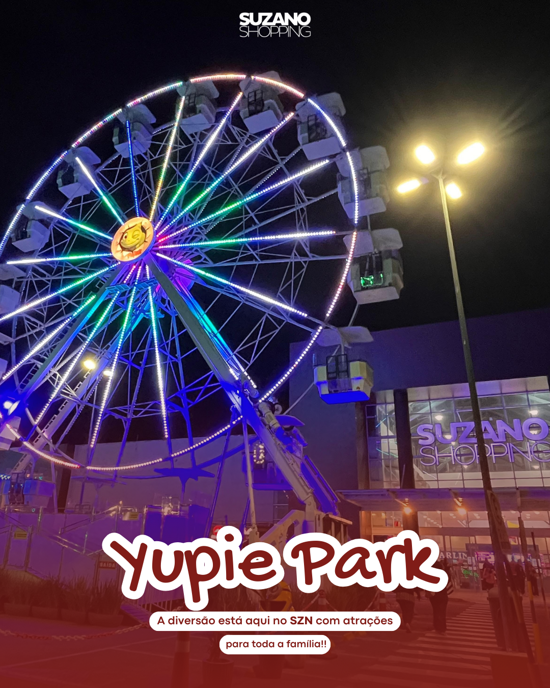 Chegou a diversão no Suzano Shopping!