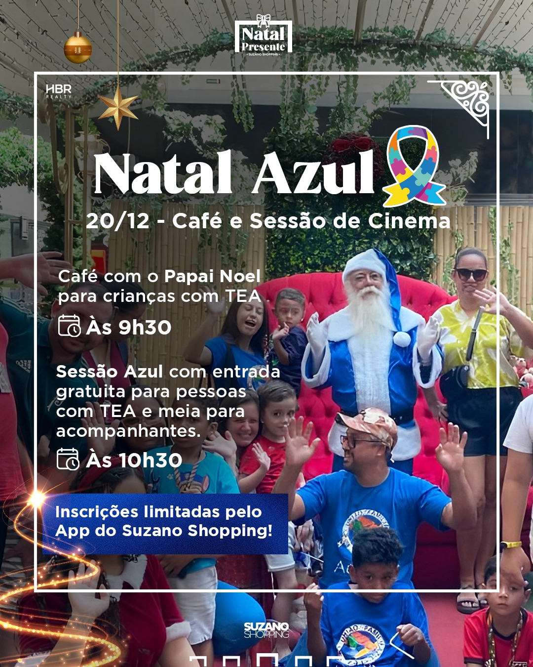 Natal Azul – Café e Sessão de Cinema