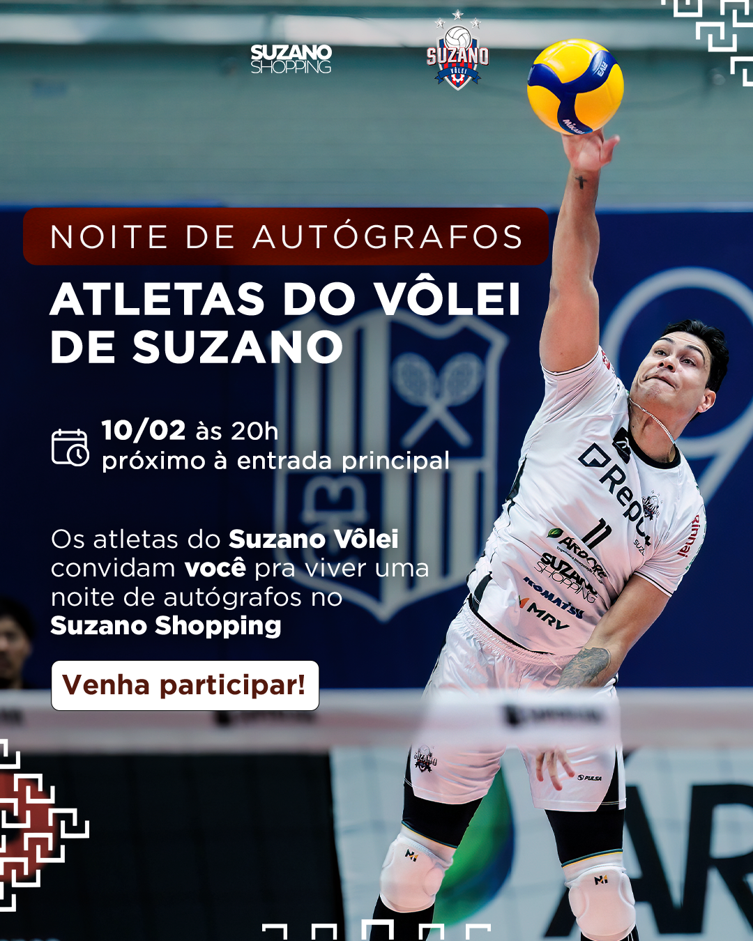 Sessão de autógrafos vôlei de Suzano