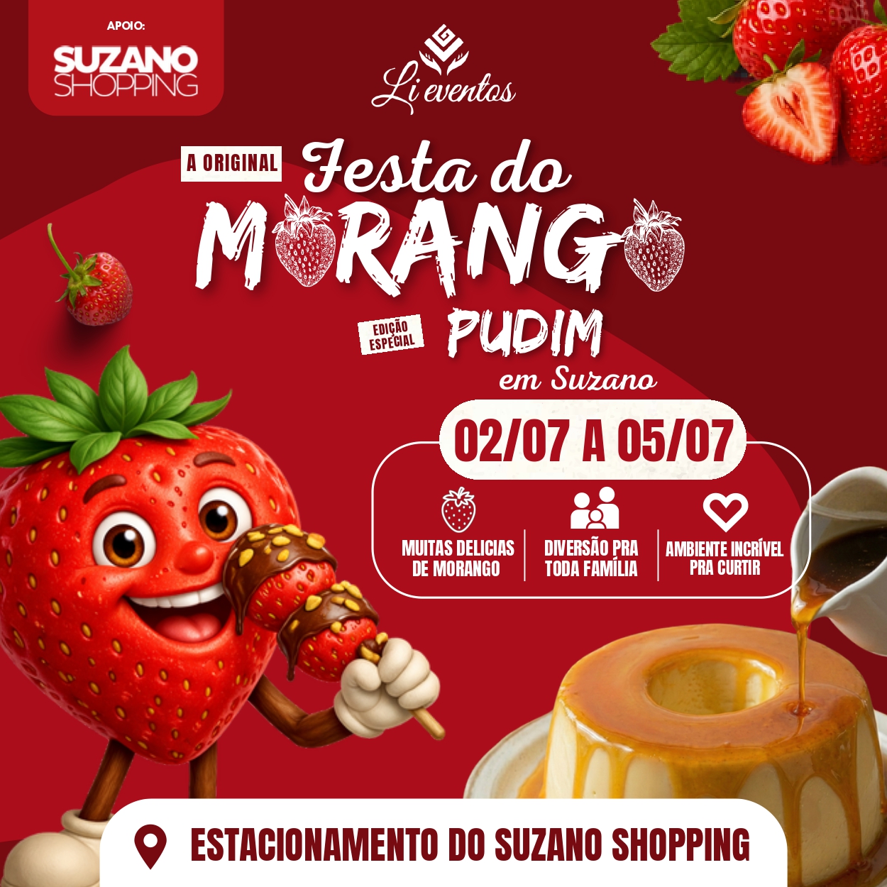 Festa do Morango e Pudim