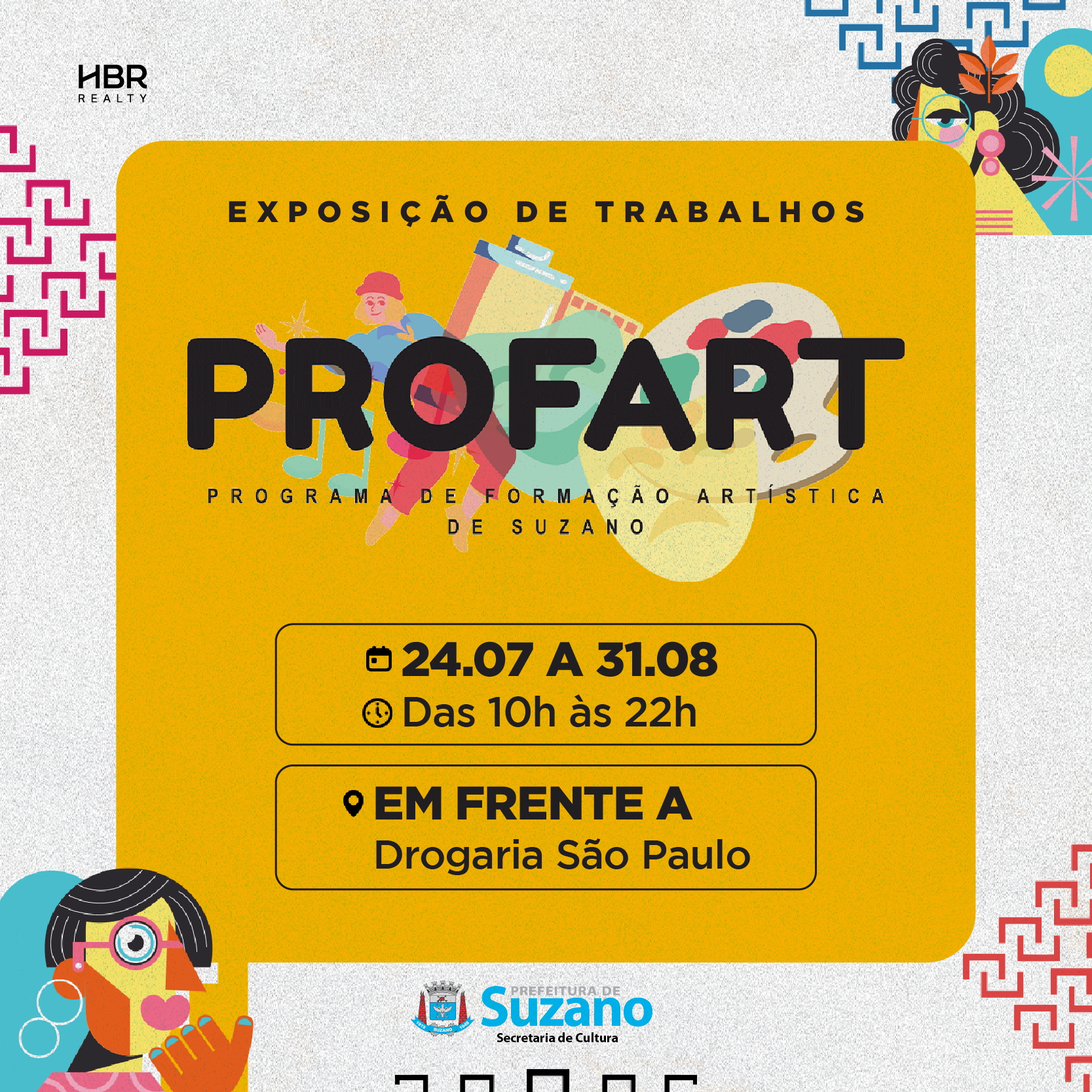 Exposição de trabalhos dos alunos do PROFART