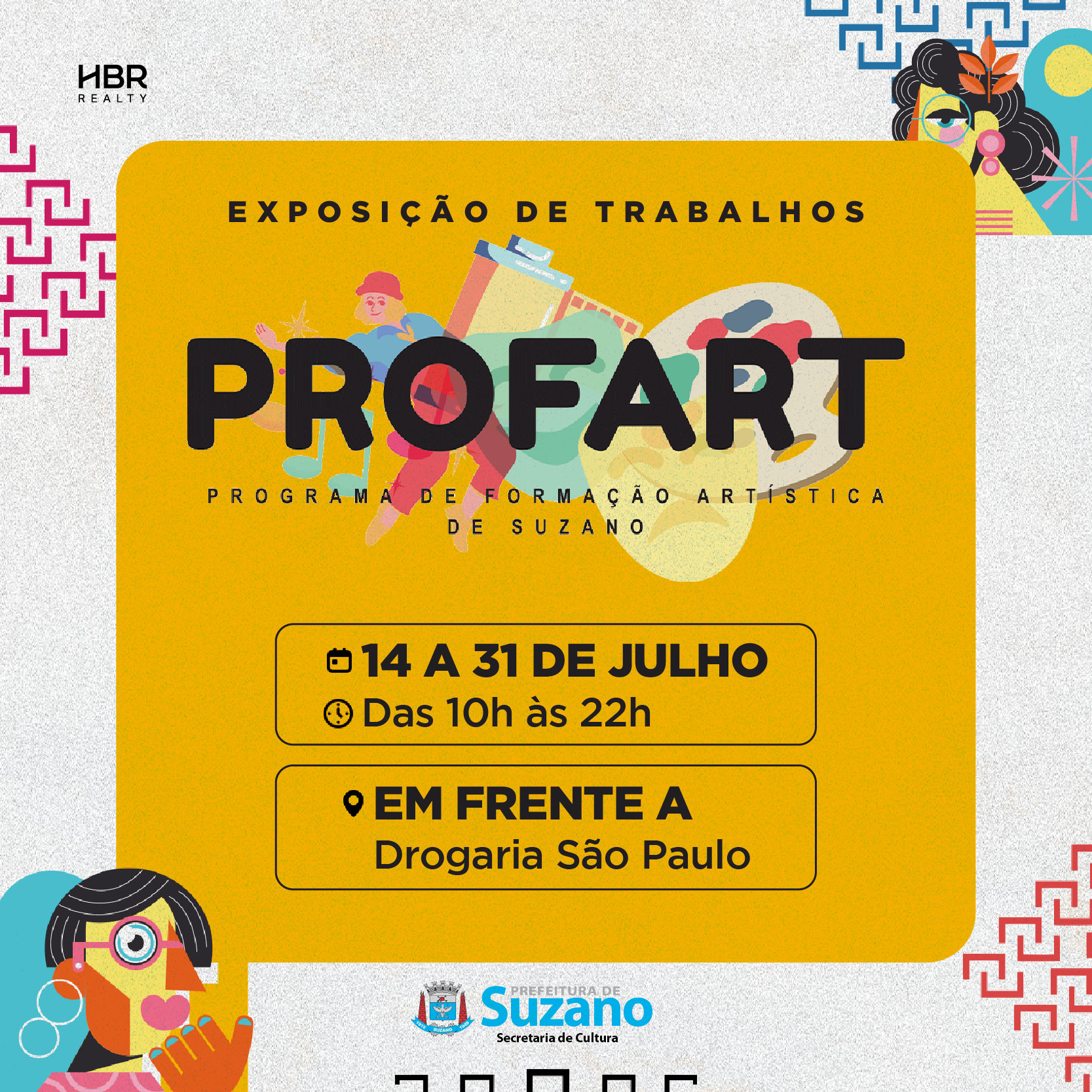 Exposição de trabalhos dos alunos do PROFART