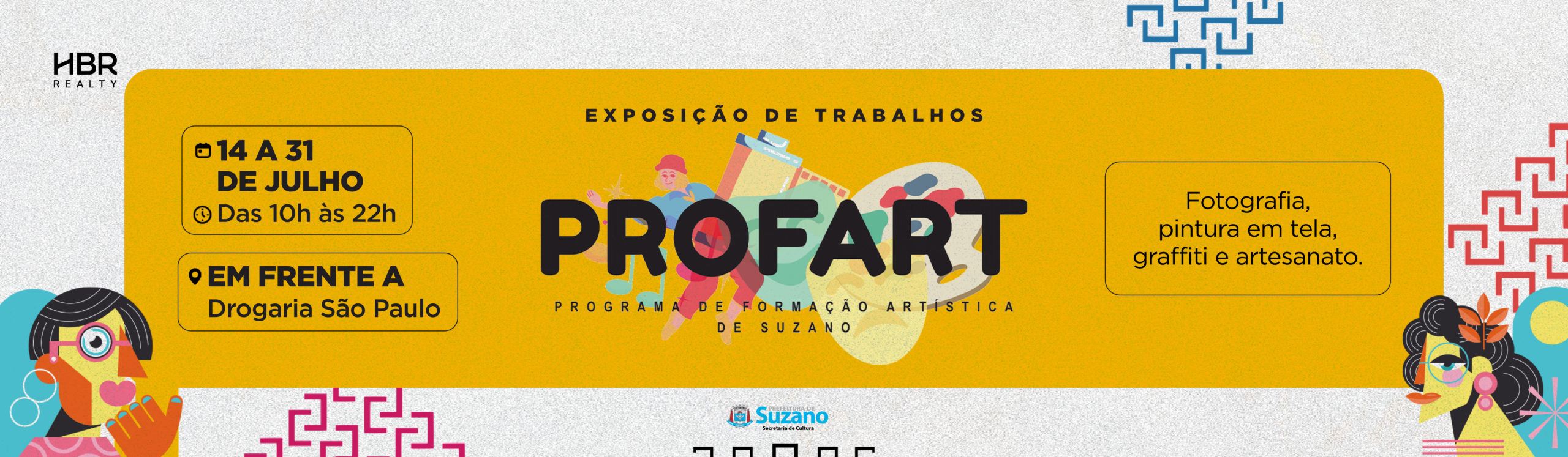 Exposição de trabalhos dos alunos do PROFART