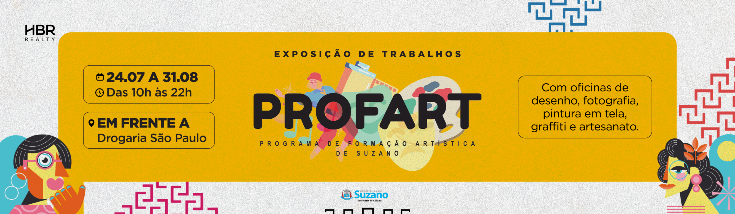Exposição de trabalhos dos alunos do PROFART