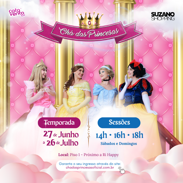Chá das Princesas no Suzano Shopping