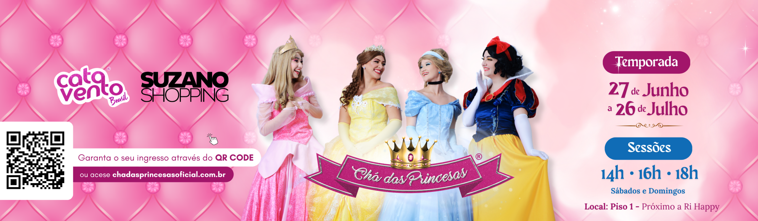 Chá das Princesas no Suzano Shopping