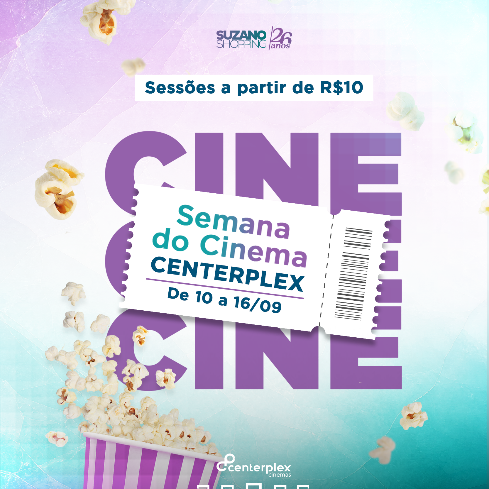 Semana do Cinema | De 10 a 16/09
